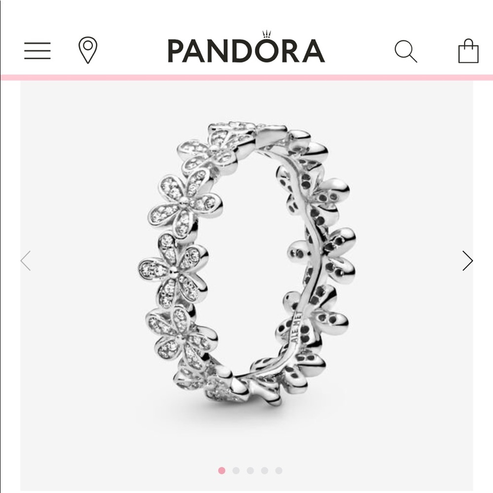 Pandora Daisy Flower Ring Size52